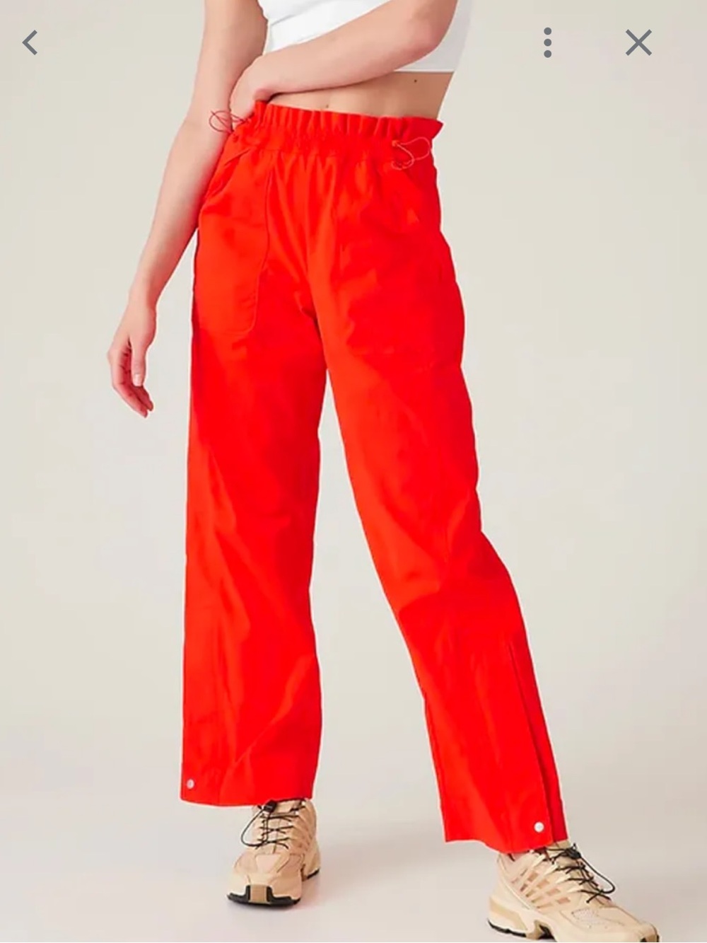 NWT retail $129 size 4 #Athleta, #Reclectic. “Trekkie Parachute High Rise Pant”.